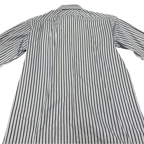 DKNY Kids 18 Blue and Black Striped Collared Long Sleeve Dress Shirt - Picture 11 of 11
